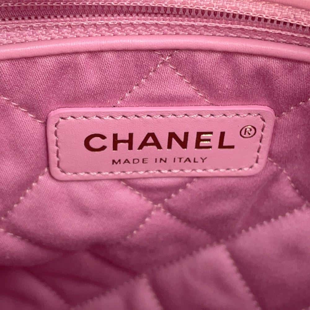 CHANEL CHANEL22 Backpack PinkAS3859 Shiny Calf Leather Size Small