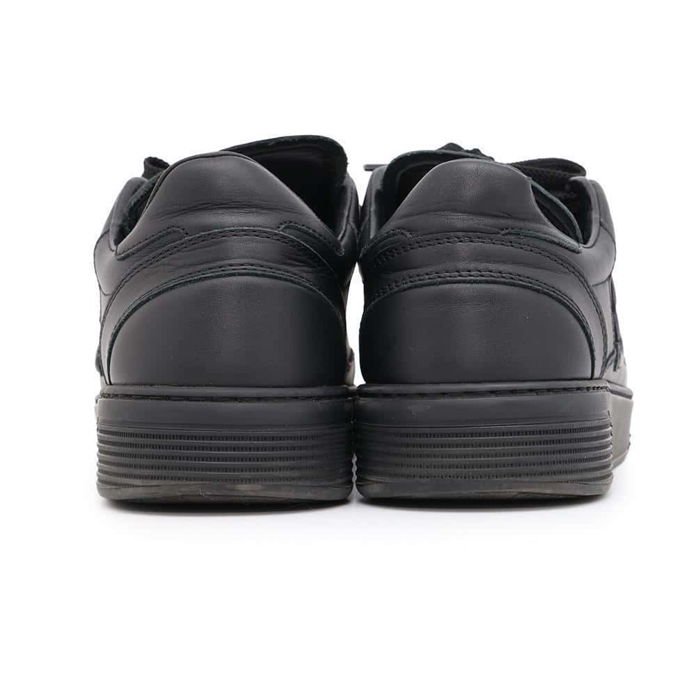 CHANEL CC Logo Sneakers BlackG45079 Leather Size 38