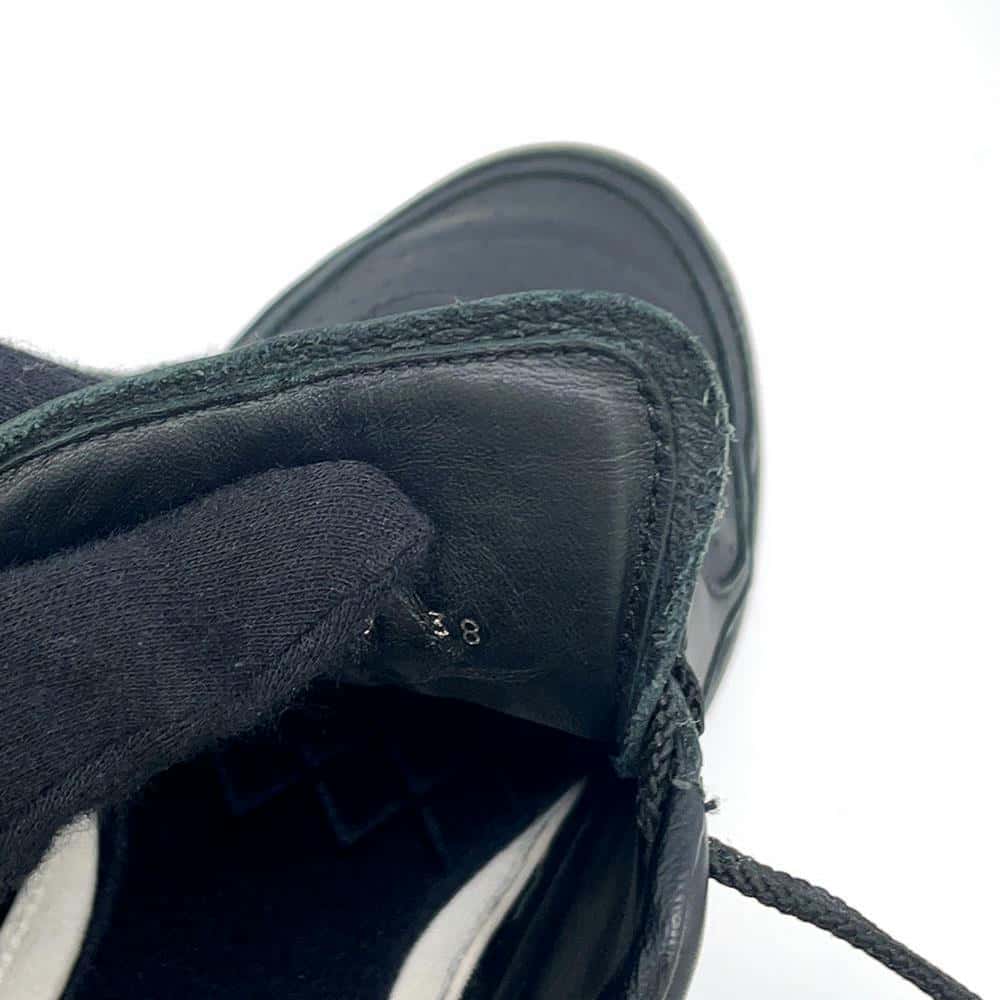 CHANEL CC Logo Sneakers BlackG45079 Leather Size 38