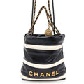 CHANEL CHANEL22 Handbag Black/WhiteAS3980 Calf Leather Size Mini