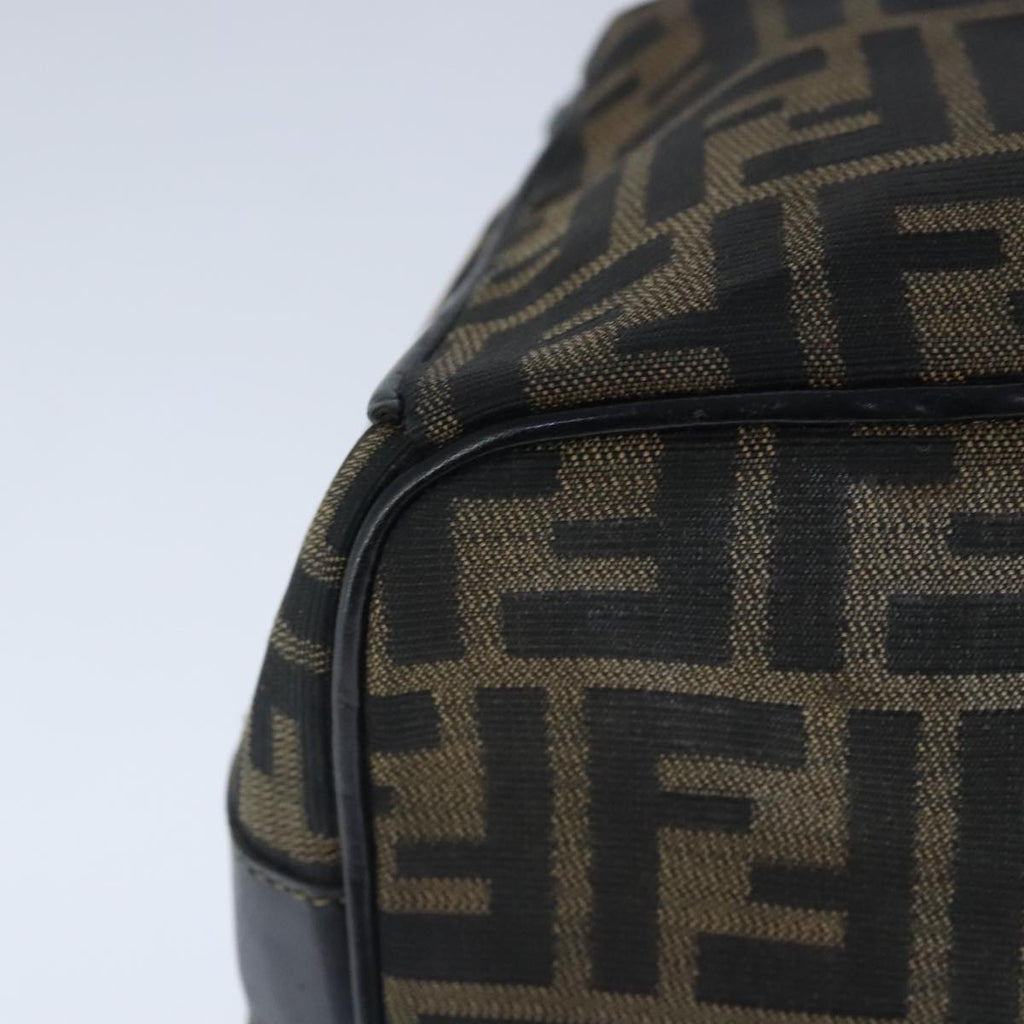 FENDI Zucca Canvas Vanity Hand Bag Brown 99910