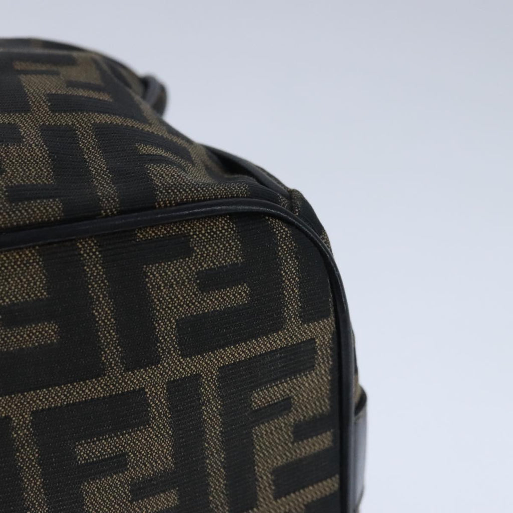 FENDI Zucca Canvas Vanity Hand Bag Brown 99910