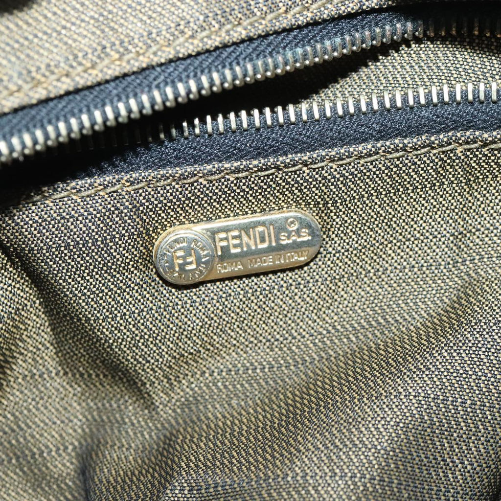 FENDI Zucca Canvas Vanity Hand Bag Brown 99910