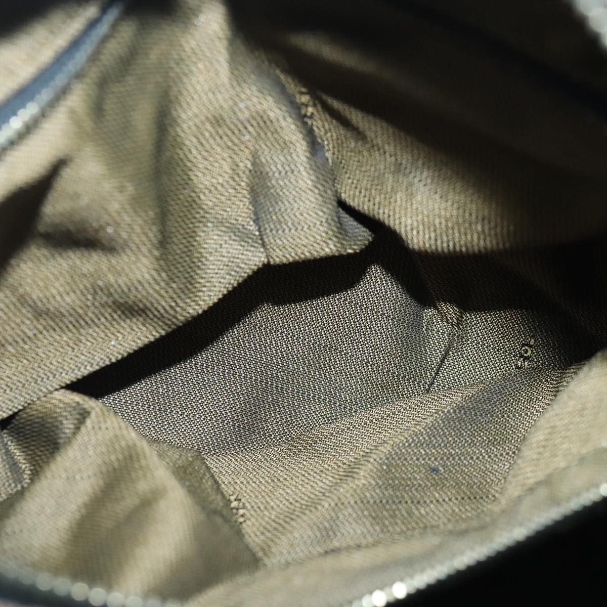 FENDI Zucca Canvas Vanity Hand Bag Brown 99910
