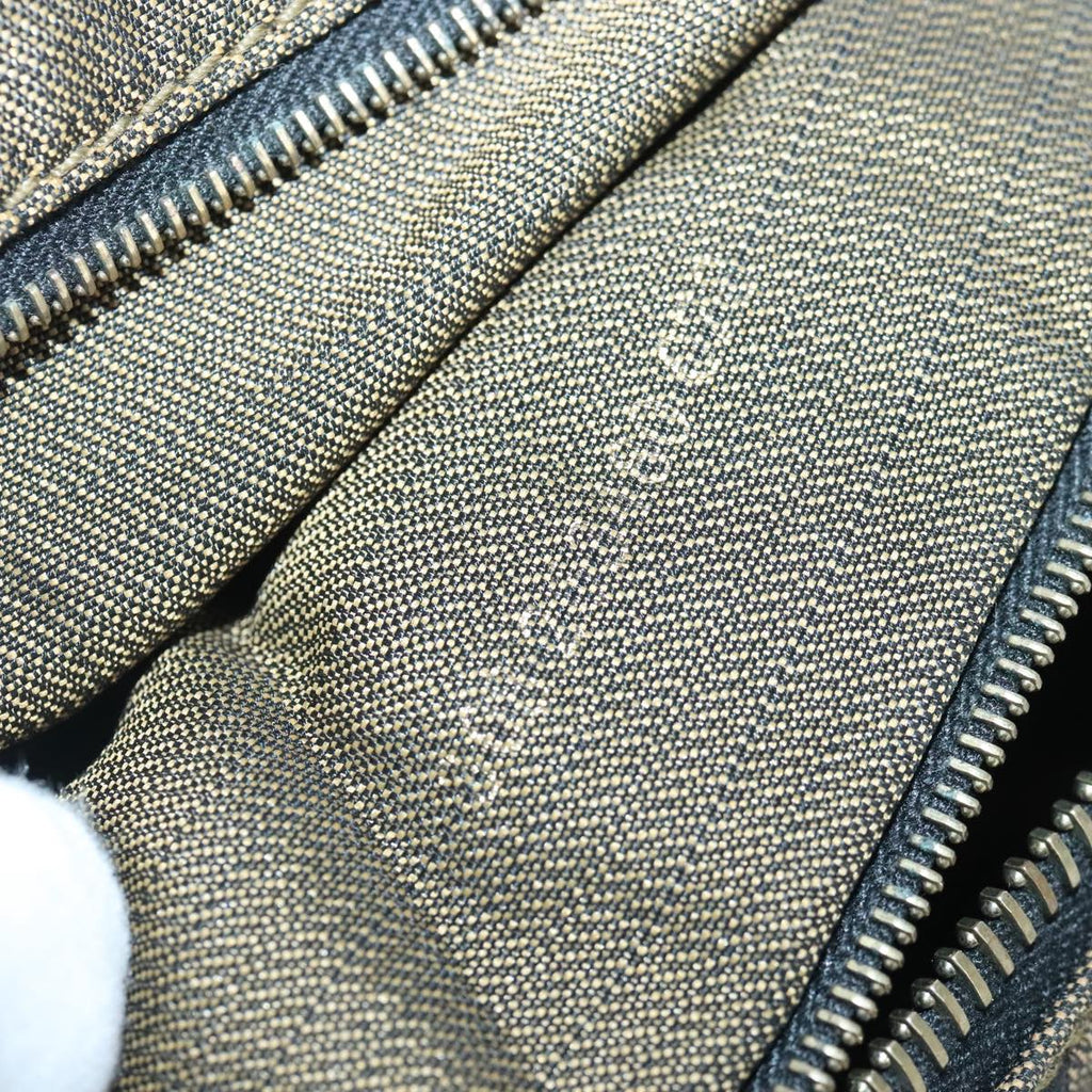 FENDI Zucca Canvas Vanity Hand Bag Brown 99910