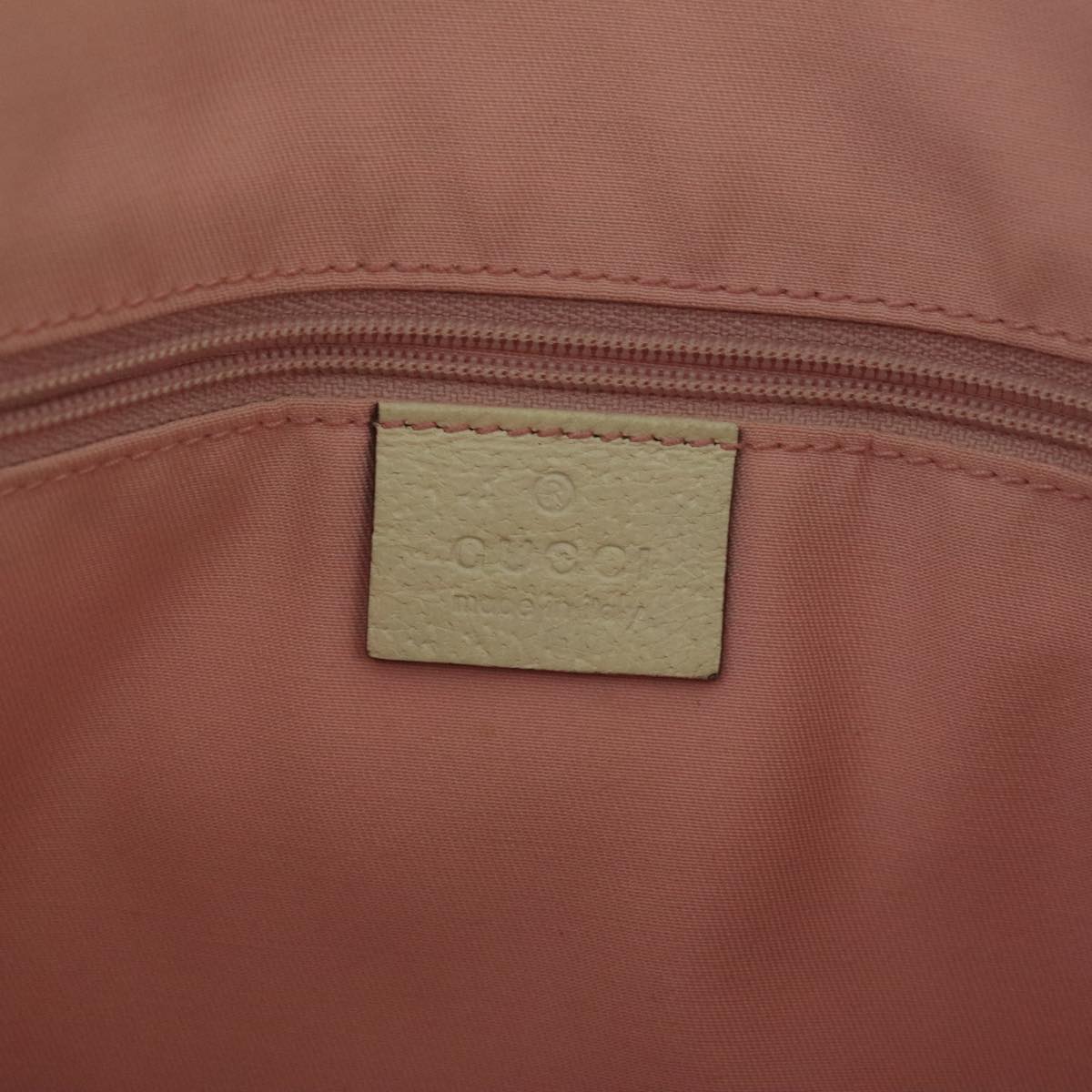 GUCCI GG Canvas Sherry Line Hand Bag Pink Green 99914
