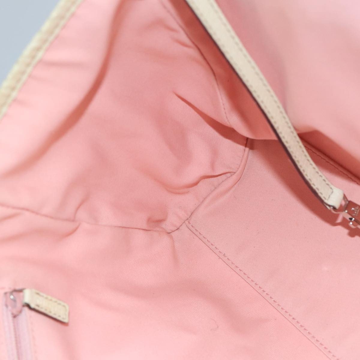 GUCCI GG Canvas Sherry Line Hand Bag Pink Green 99914