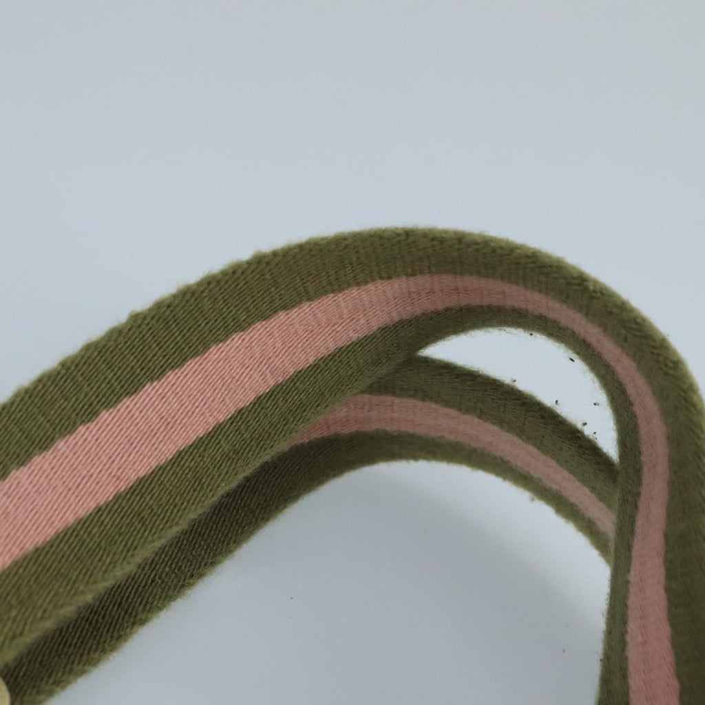 GUCCI GG Canvas Sherry Line Hand Bag Pink Green 99914