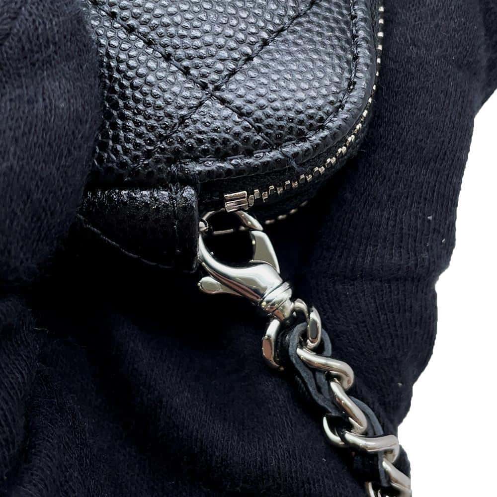 CHANEL Matelasse Chain wallet BlackAP3837 Caviar Leather