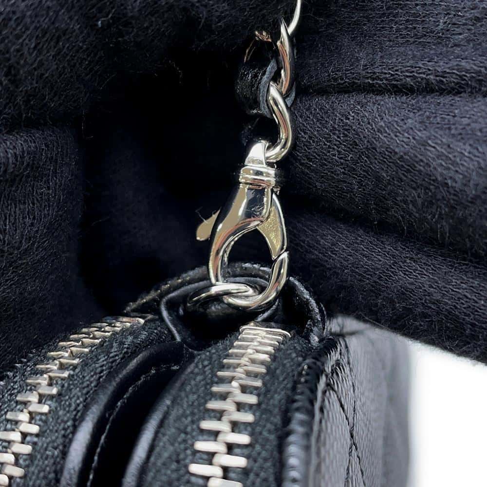 CHANEL Matelasse Chain wallet BlackAP3837 Caviar Leather