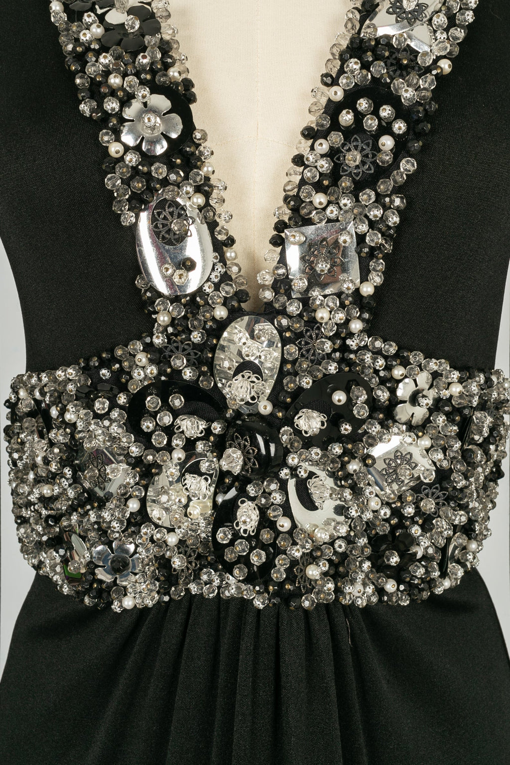 Robe noire en jersey Azzaro