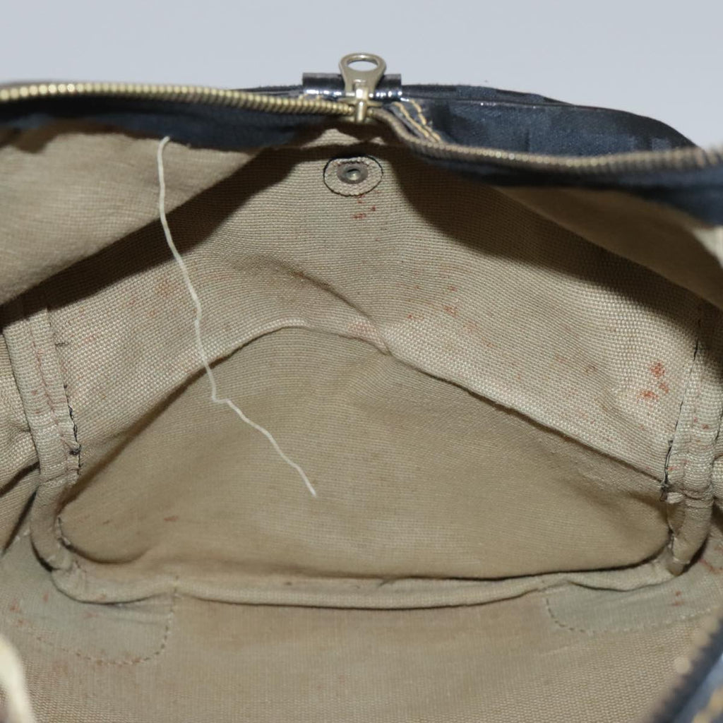 FENDI Zucca Canvas Boston Bag Black 99966