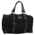FENDI Zucca Canvas Boston Bag Black 99966