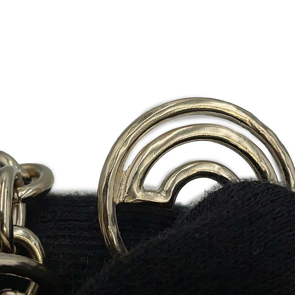 CHANEL CC Logo/Logo Circle Bracelet Champagne Gold Metal