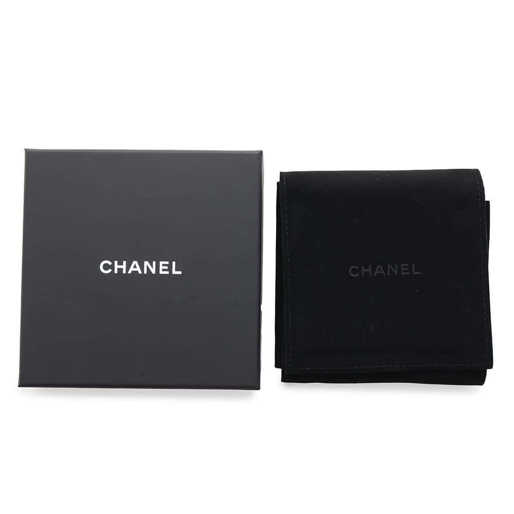 CHANEL CC Logo/Logo Circle Bracelet Champagne Gold Metal