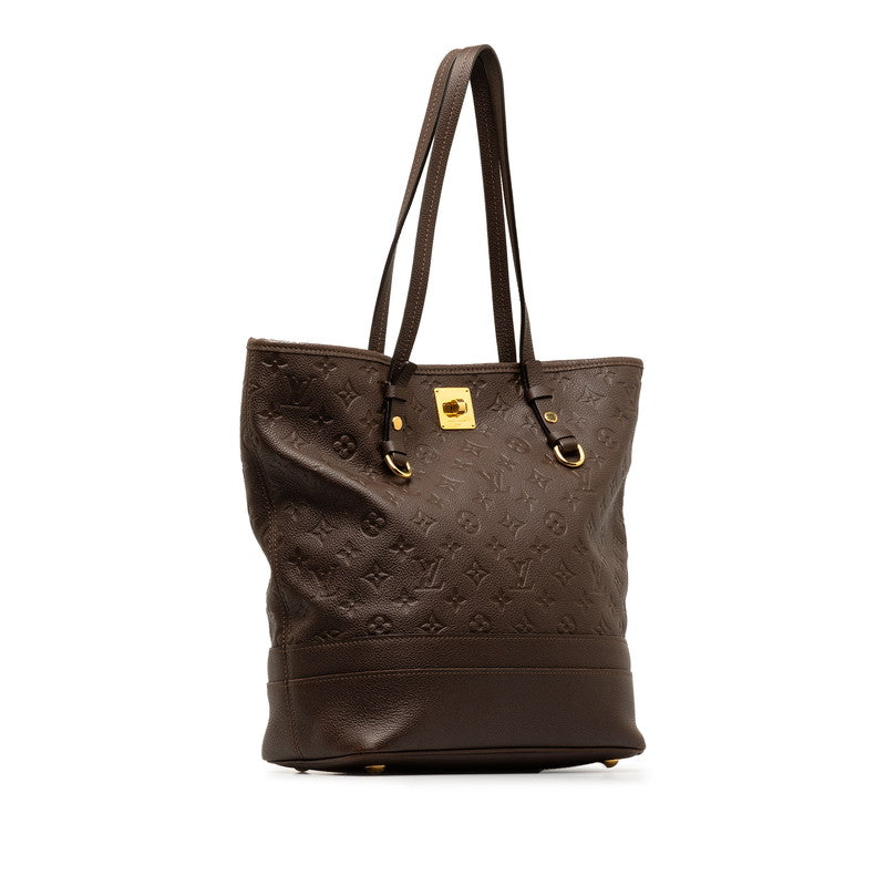 Louis Vuitton Monogram Amplant Citadine PM Shoulder Bag M40516 Onboard Brown Leather  Louis Vuitton