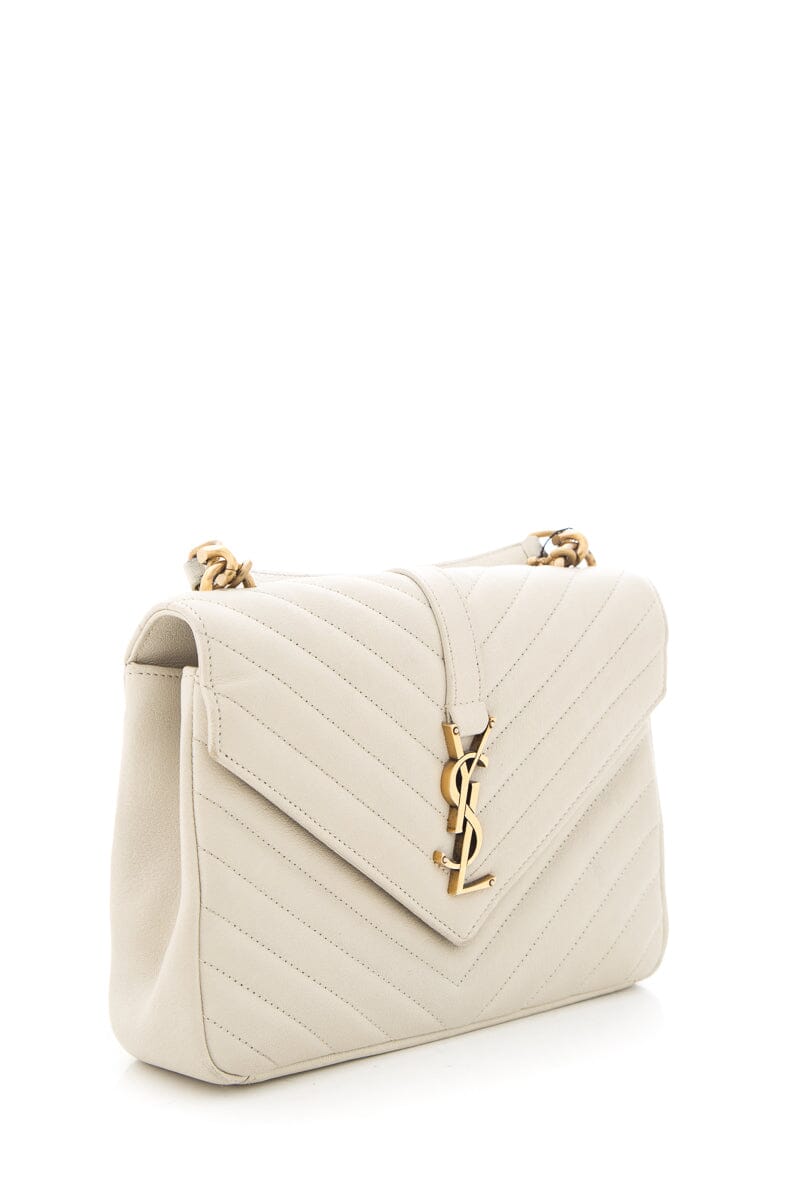 Saint Laurent Cream College Handbag