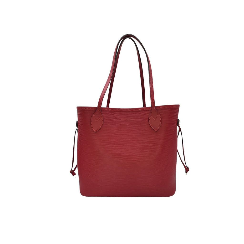 Louis Vuitton Red EPI Neverfull MM Tote w/ Pouch