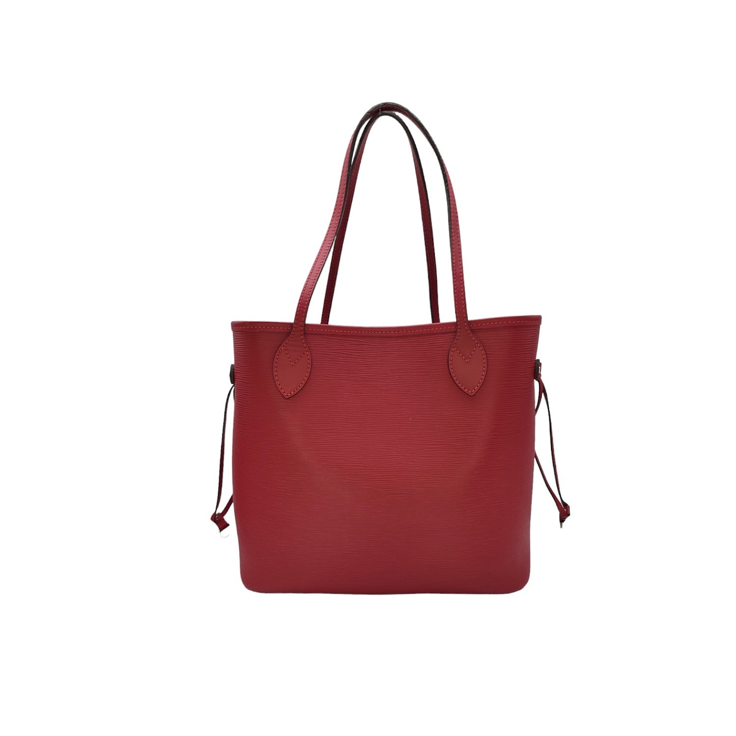 Louis Vuitton Red EPI Neverfull MM Tote w/ Pouch
