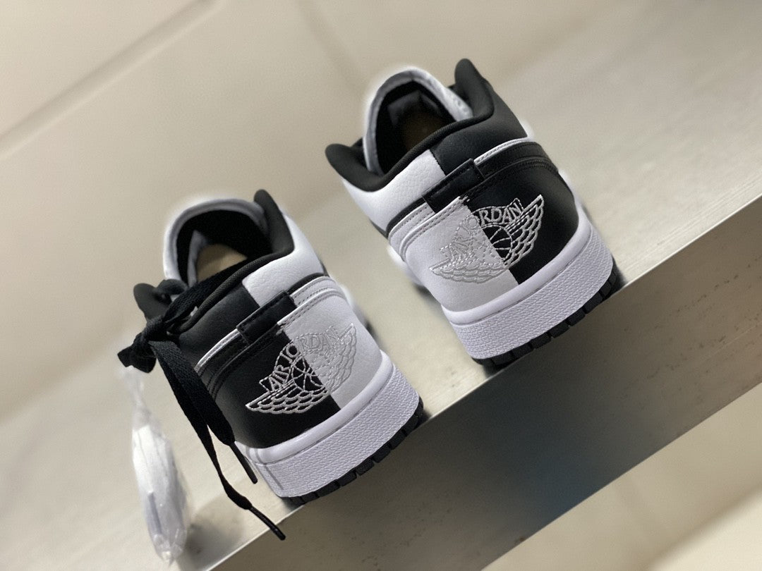 GLAMI Jordan 1 Low ÃƒÂ¢Ã¢â€šÂ¬Ã…â€œSplitÃƒÂ¢Ã¢â€šÂ¬Ã‚Â Black/White For Men DR0502-101