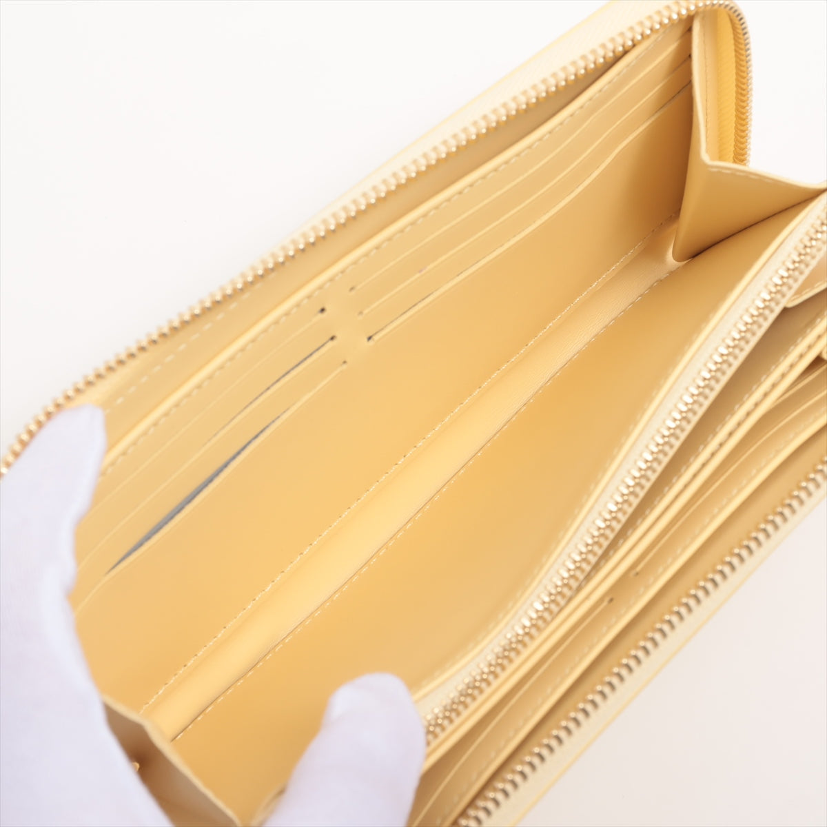 Louis Vuitton Nano-Monogram Zippyr Wallet M82229 Yellow Round Zipper Wallet