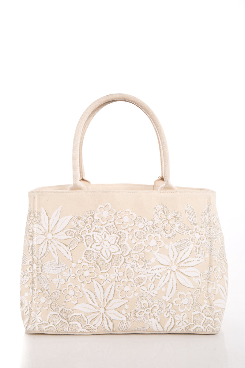 Oscar de la Renta Off White Tote