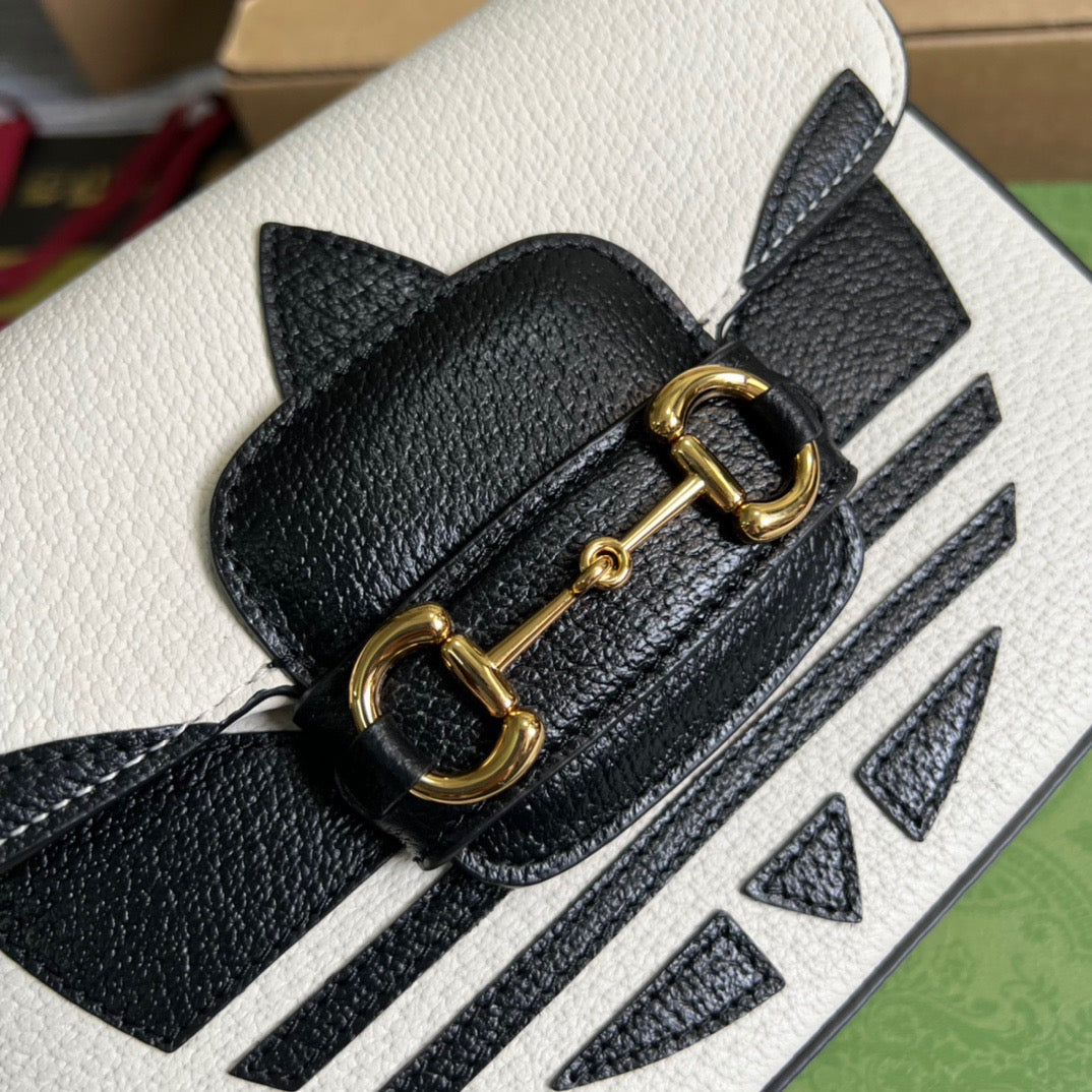 gg x Adidas Horsebit 1955 Mini Bag White For Women, Women’s Bags 8.1in/21cm gg 658574 U3ZDG 8727