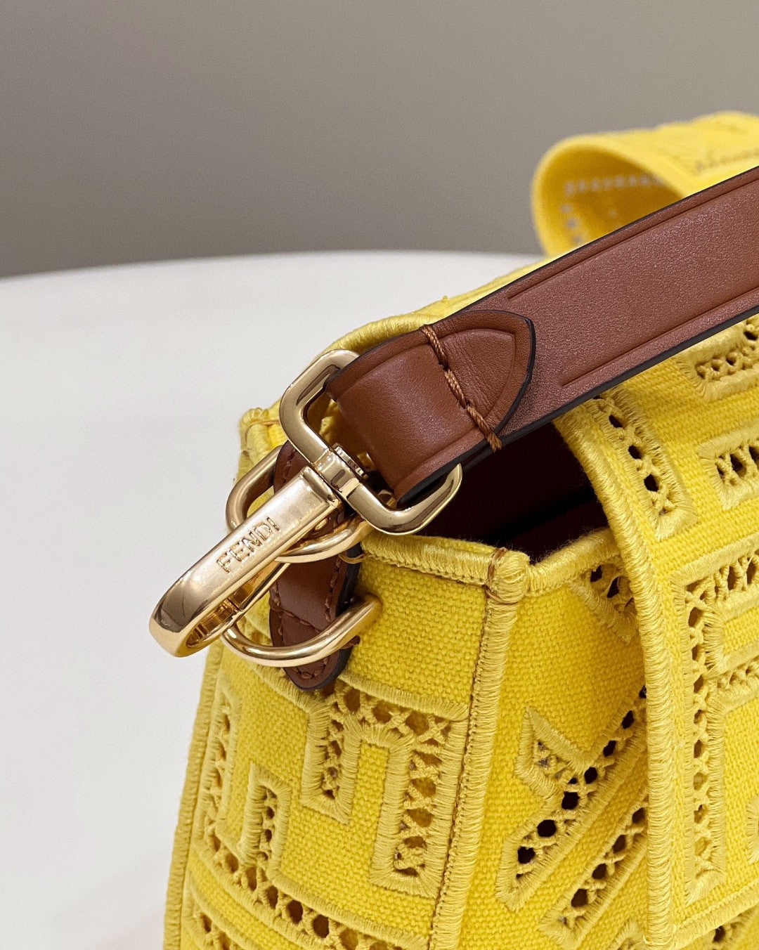FI Baguette Yellow with Embroidery MeGLAMIum Bag For Woman 28cm/11in