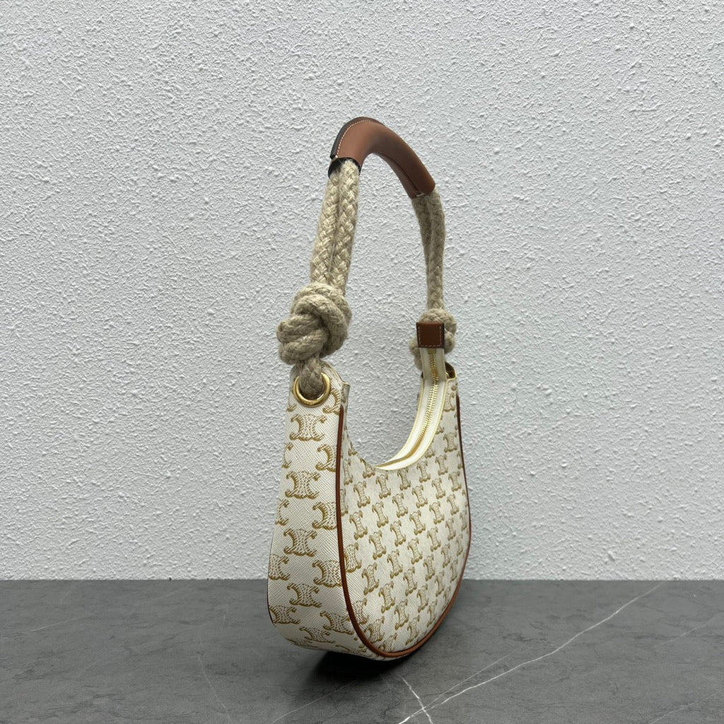 GLAMI MeGLAMIum Ava Chain In Triomphe Canvas White For Women 10in/25cm