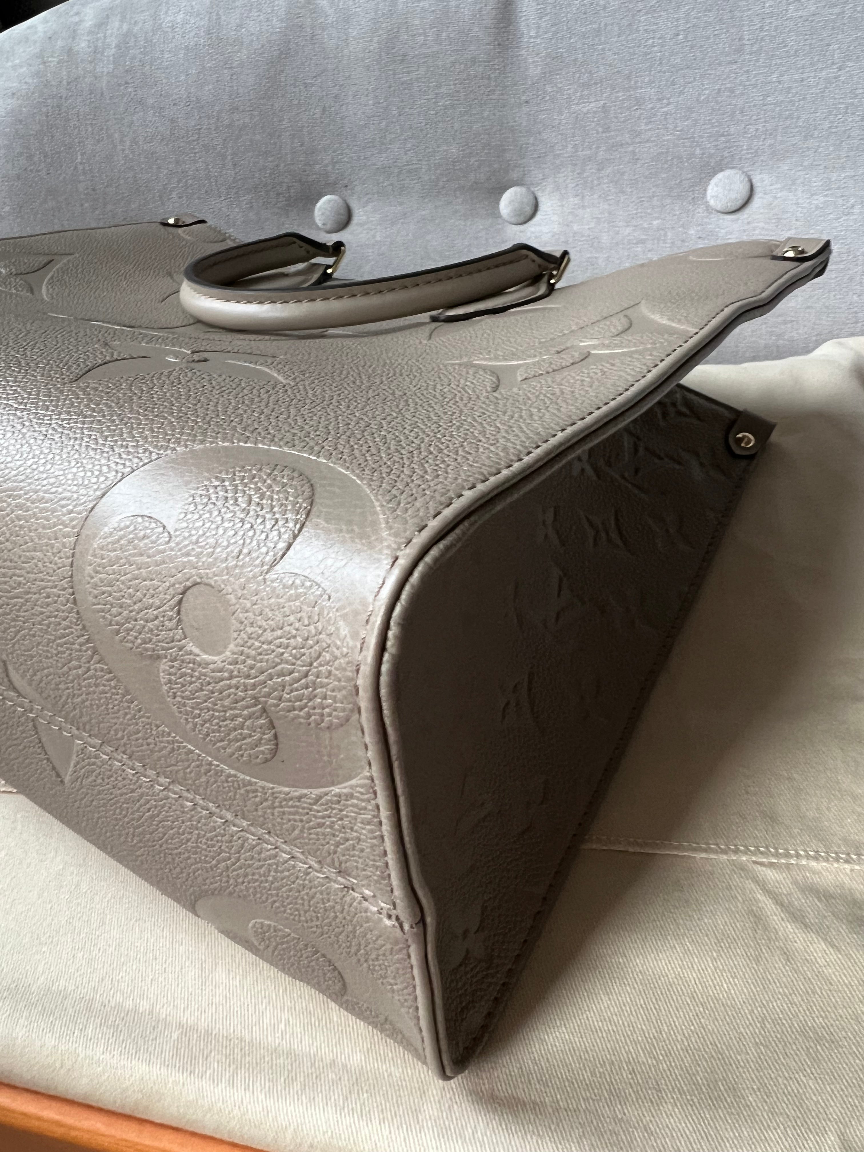 Louis Vuitton On the Go MM Dune Empreinte (RRP £2,480)