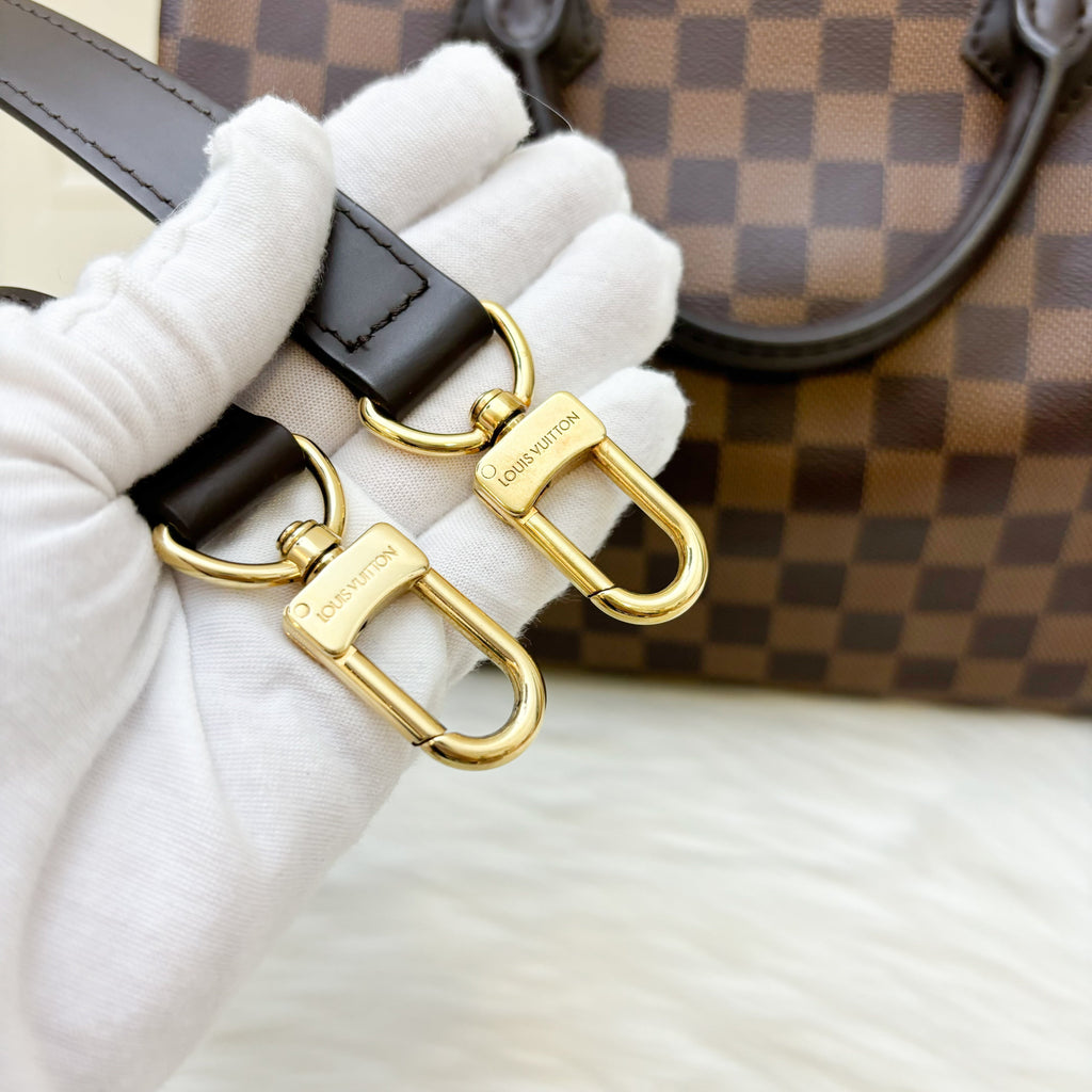LV Speedy 30 Bandouliere in Damier Ebene Canvas GHW