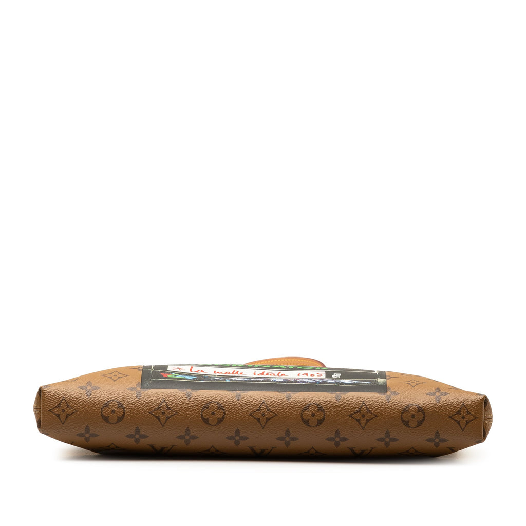 Brown Louis Vuitton Monogram Reverse VHS Tape Carry It Tote Bag