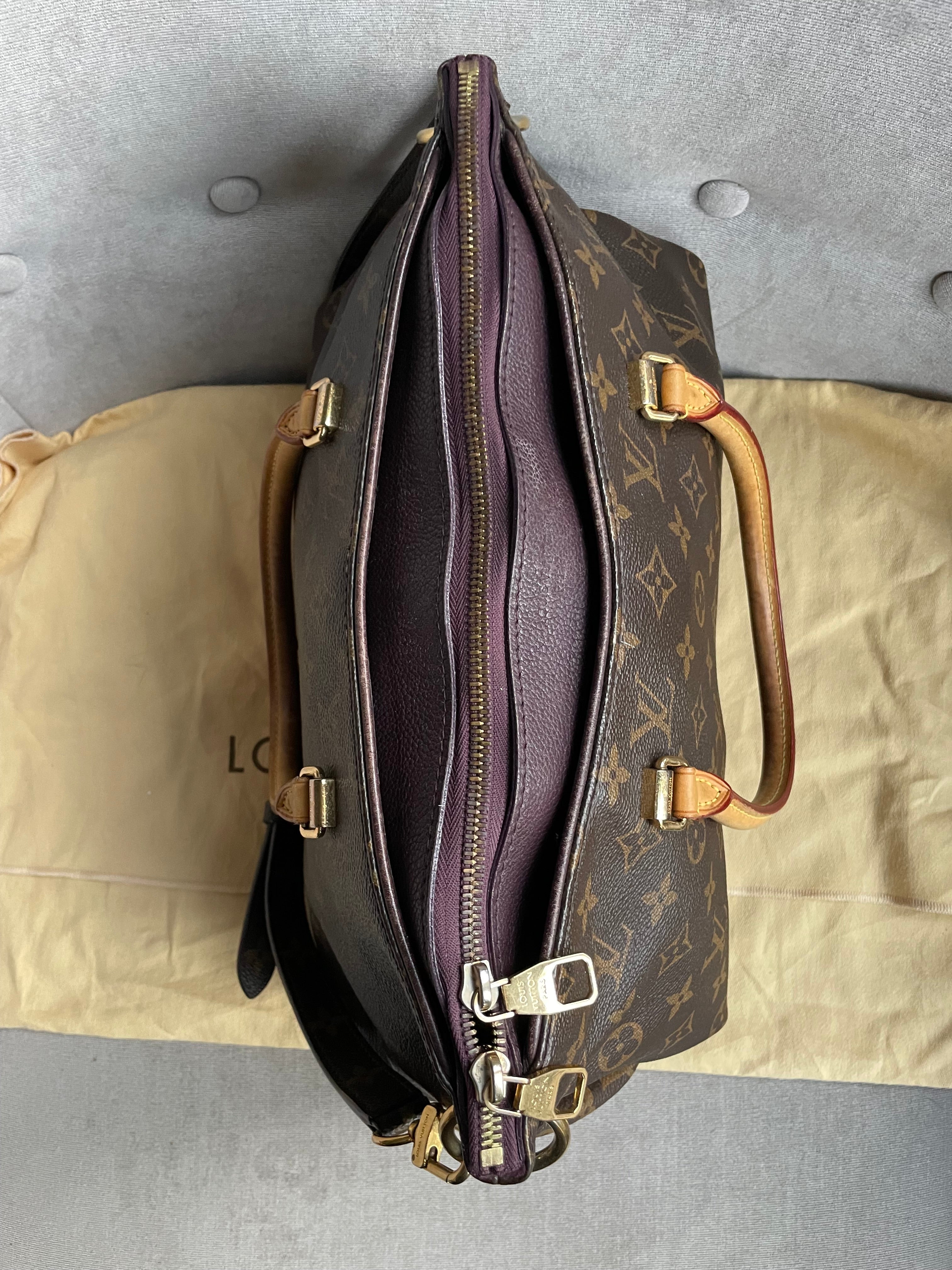 Louis Vuitton Pallas Tote in Monogram and Grape (RRP £1960)