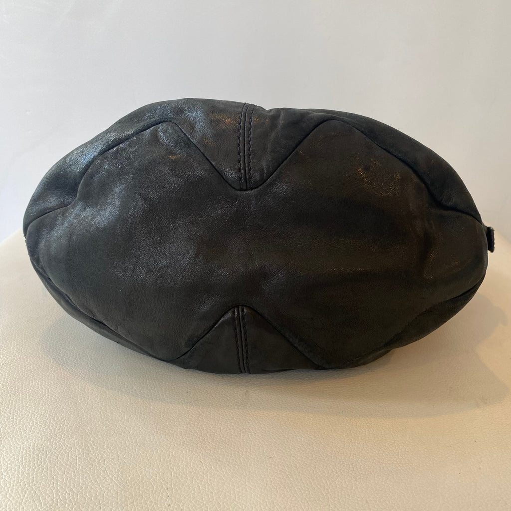 GIVENCHY Tinhan Leather Hobo Medium Black