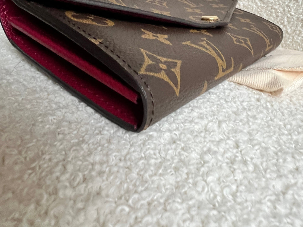 Louis Vuitton Sarah Wallet in Monogram and Fuchsia  (RRP £490)