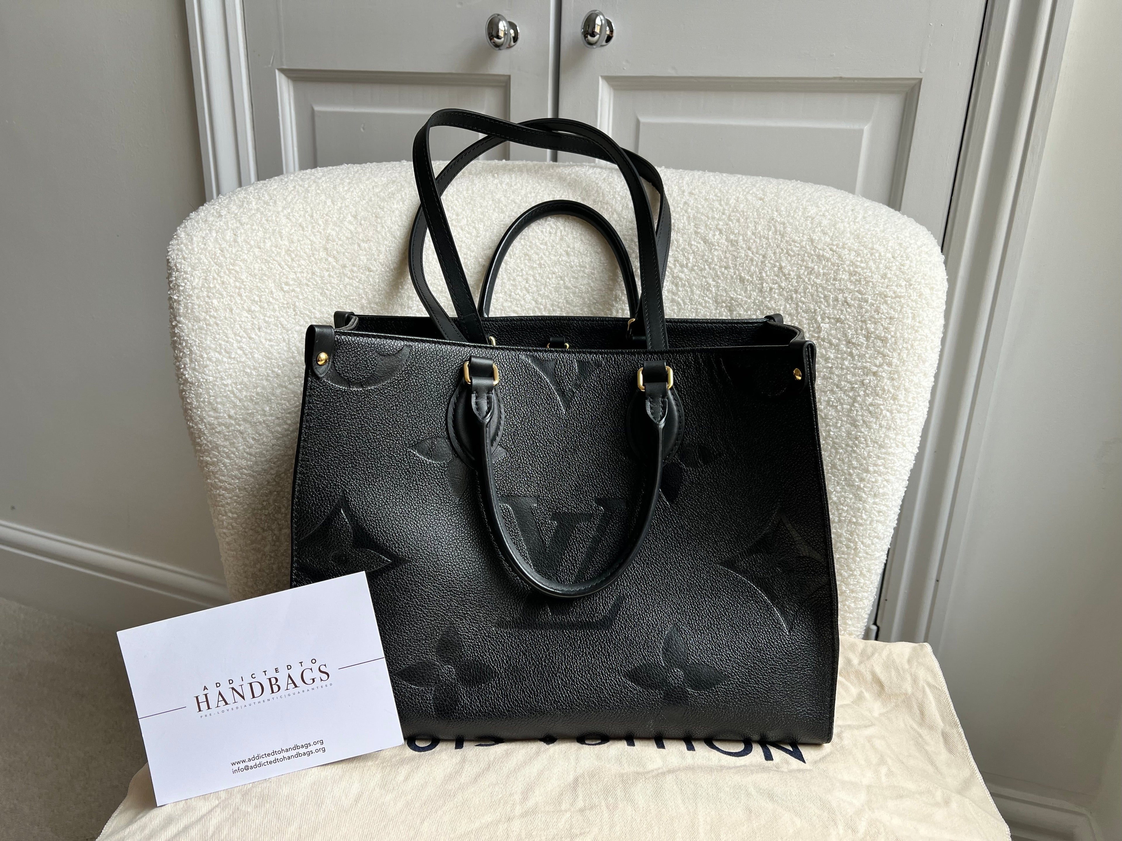 Louis Vuitton On the Go MM Black Empreinte (RRP £2,250)