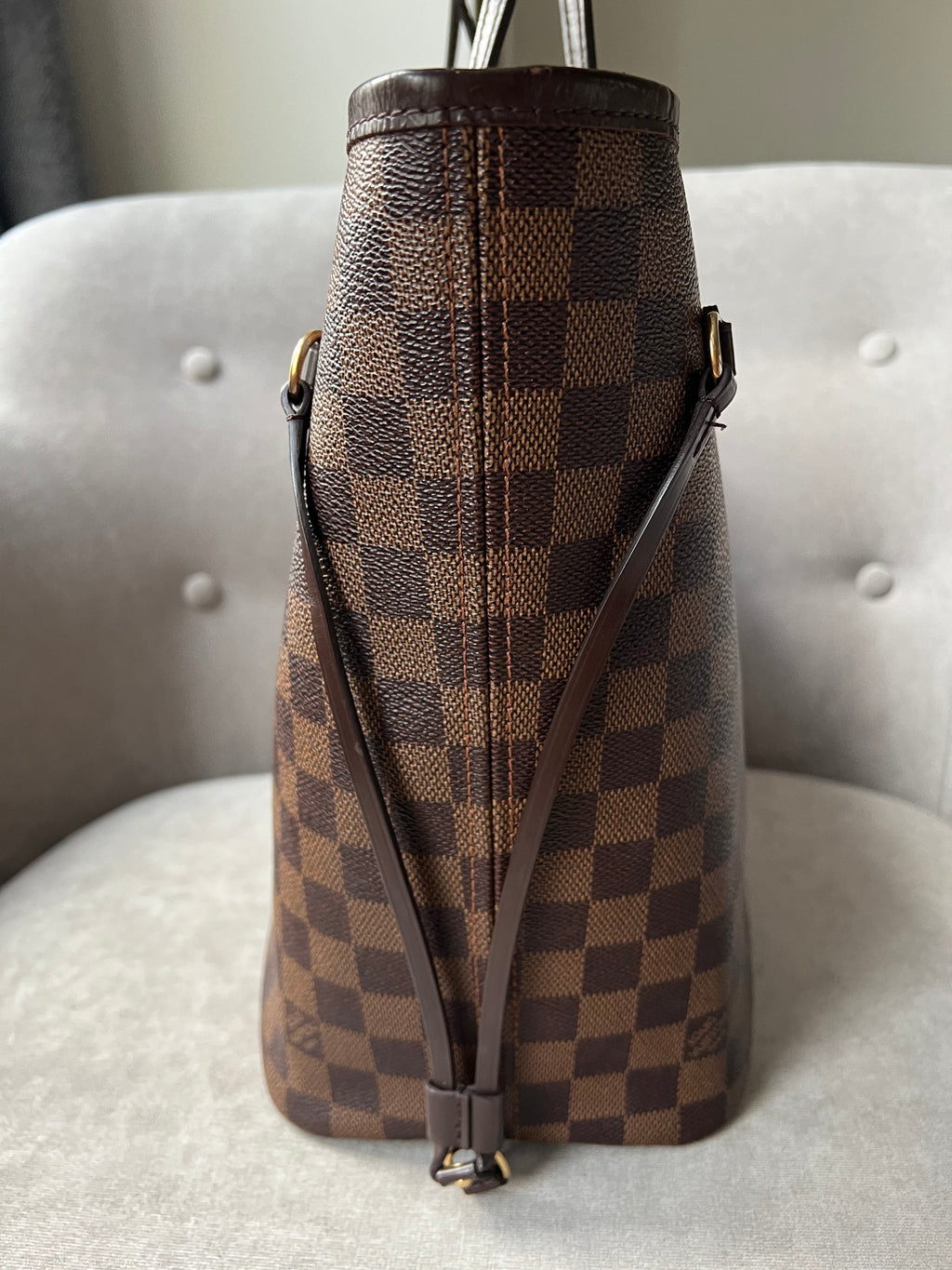 Louis Vuitton Neverfull MM Damier Ebene Cherry Interior (RRP £1,410)