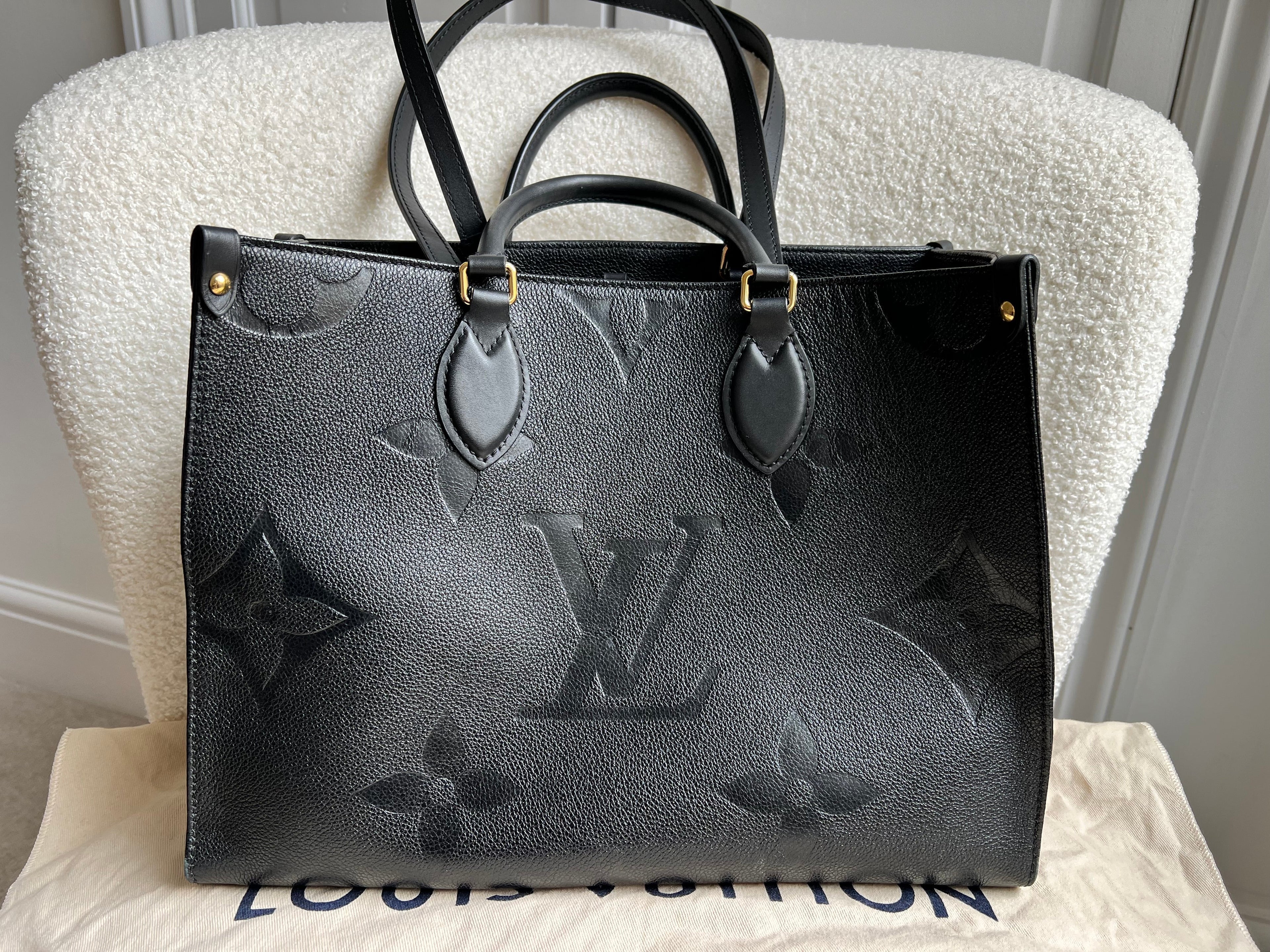 Louis Vuitton On the Go MM Black Empreinte (RRP £2,250)