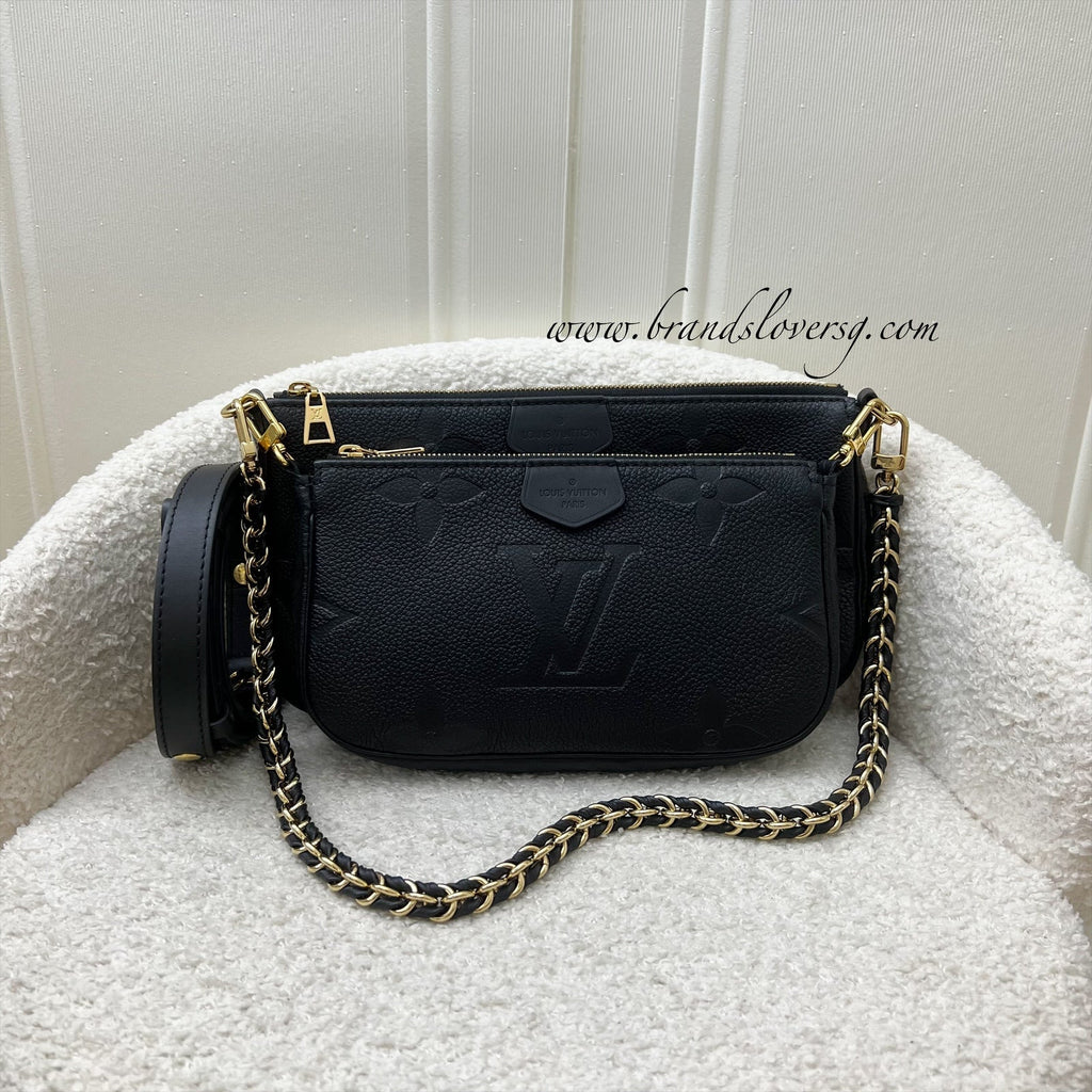 LV Multi Pochette Accessoires MPA in Black Empreinte Leather and GHW
