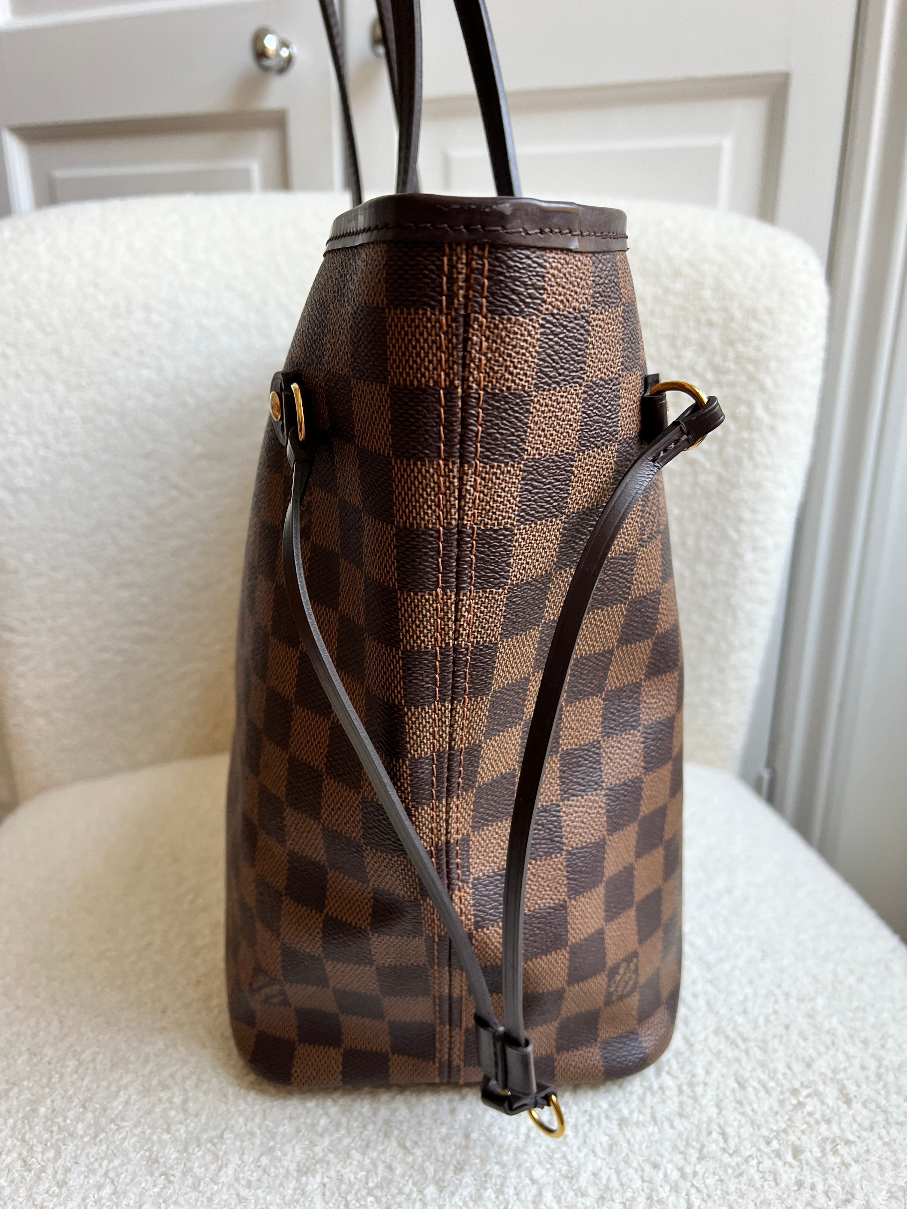 Louis Vuitton Neverfull MM Damier Ebene Rose Ballerine (RRP £1410)