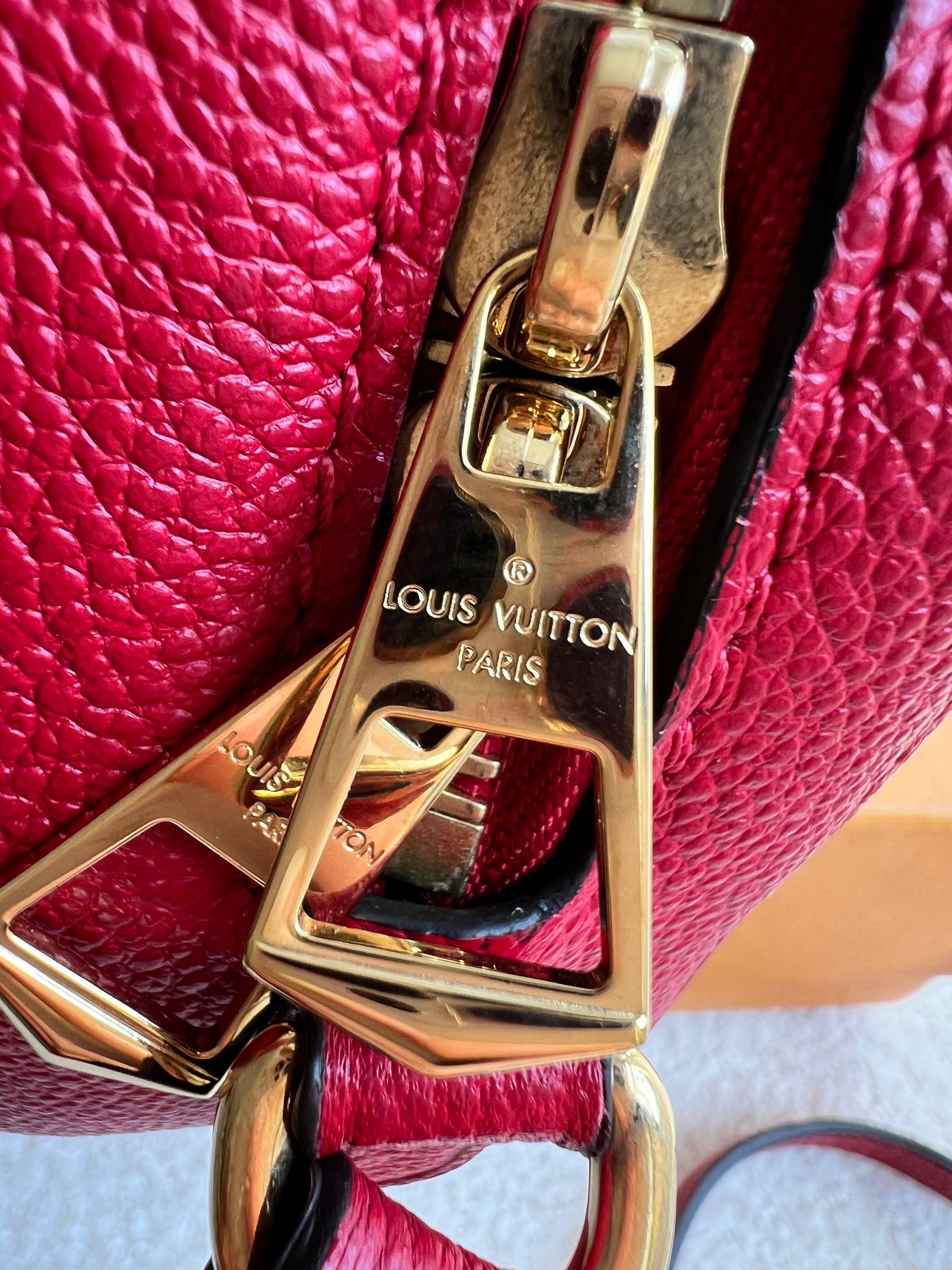 Louis Vuitton Saintonge Red Empreinte (RRP £1520)