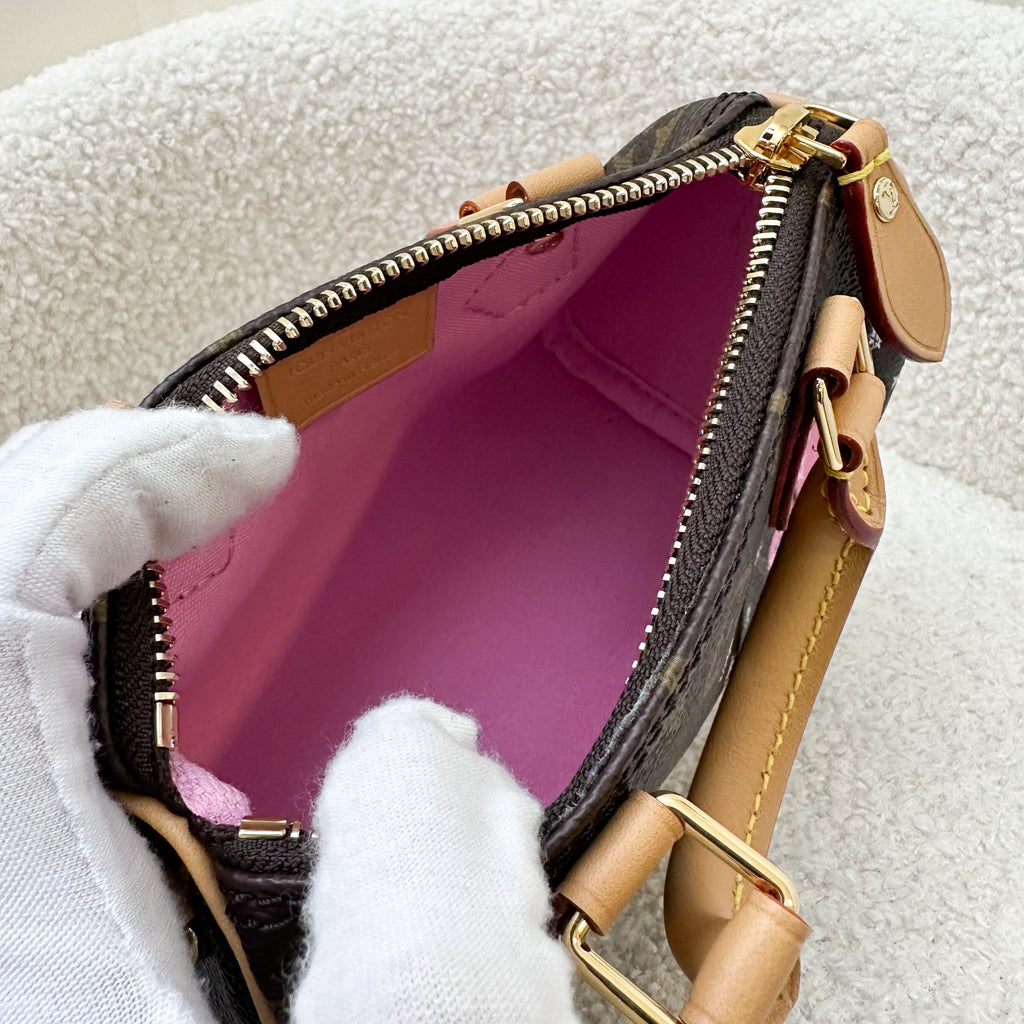 LV Christmas 2023 Vivienne Nano Speedy in Monogram Canvas and GHW