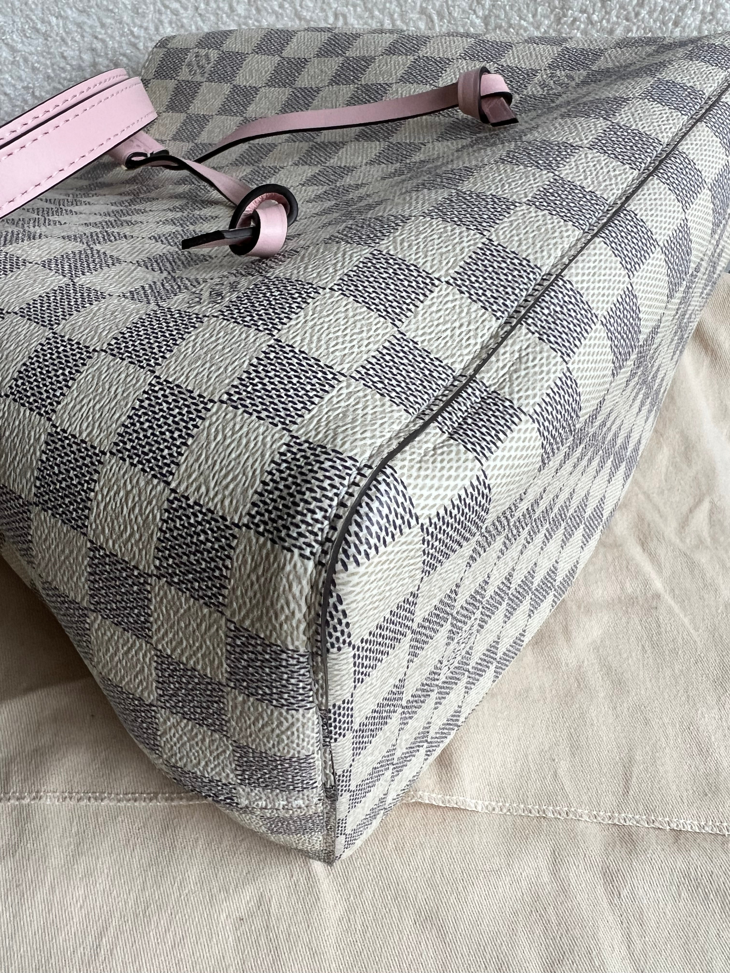 Louis Vuitton Neo Noe Damier Azur Rose Poudre (RRP £1,610)