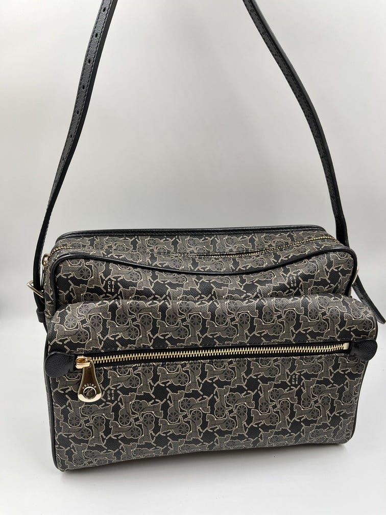 Vintage Celine Coated Canvas Sulky Bag