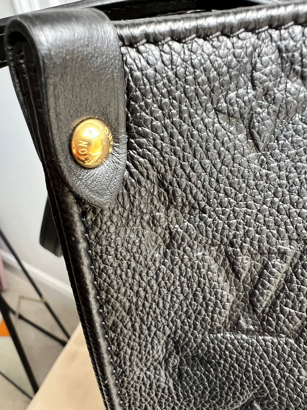 Louis Vuitton On the Go MM Black Empreinte (RRP £2,450)