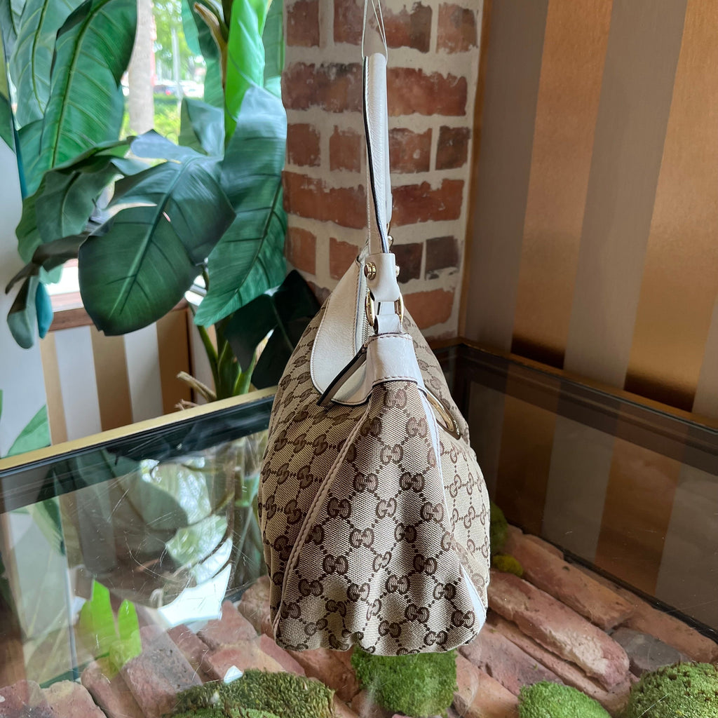 GUCCI Abbey D-Ring Original GG Canvas Small Shoulder Bag