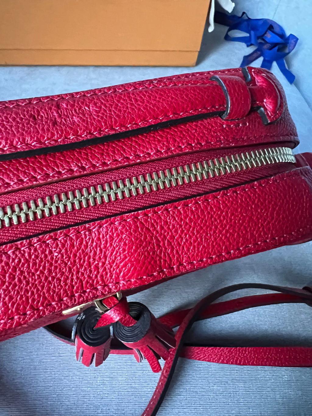Louis Vuitton Saintonge Red Empreinte (RRP £1520)