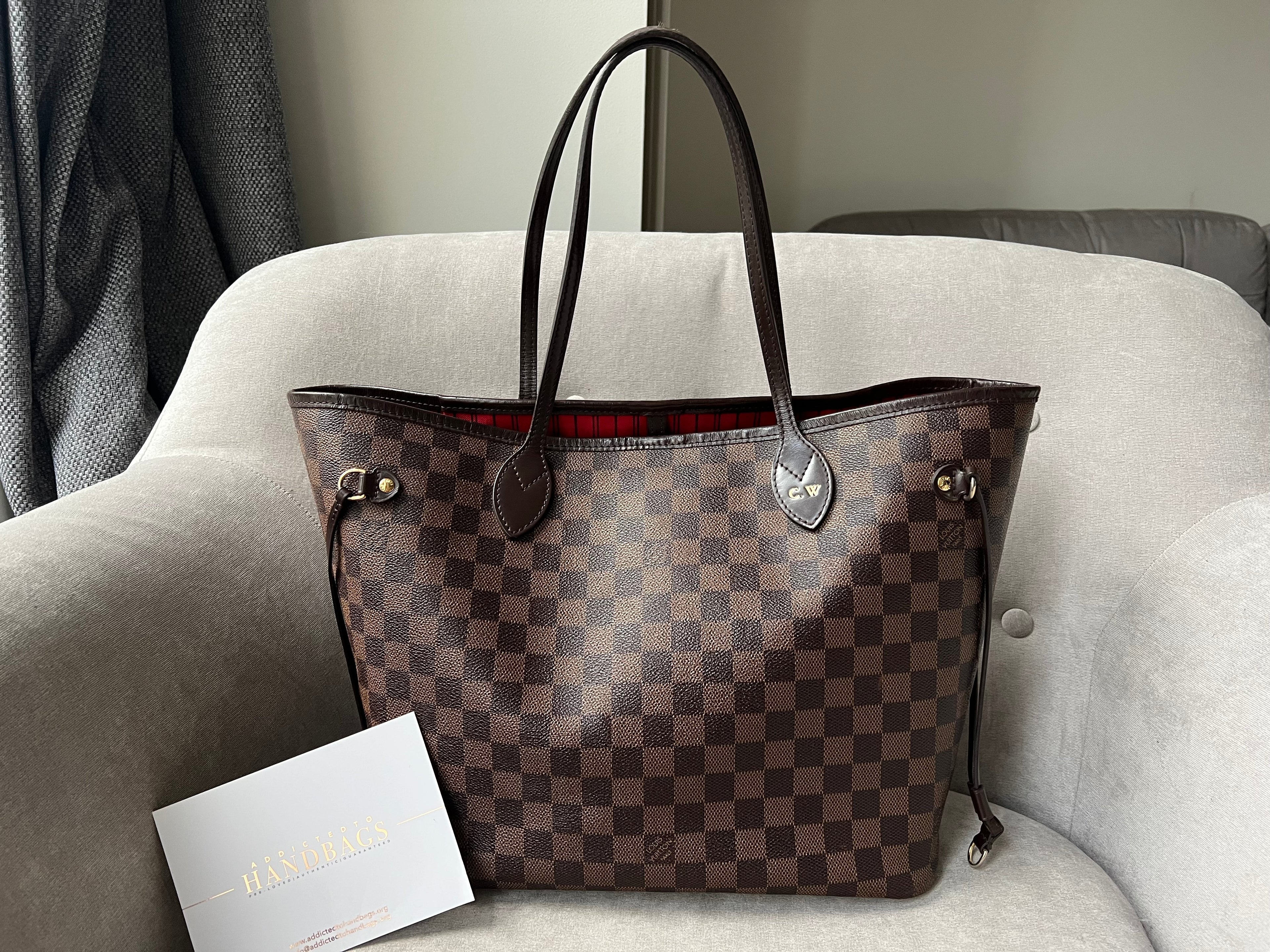 Louis Vuitton Neverfull MM Damier Ebene Cherry Interior (RRP £1,410)
