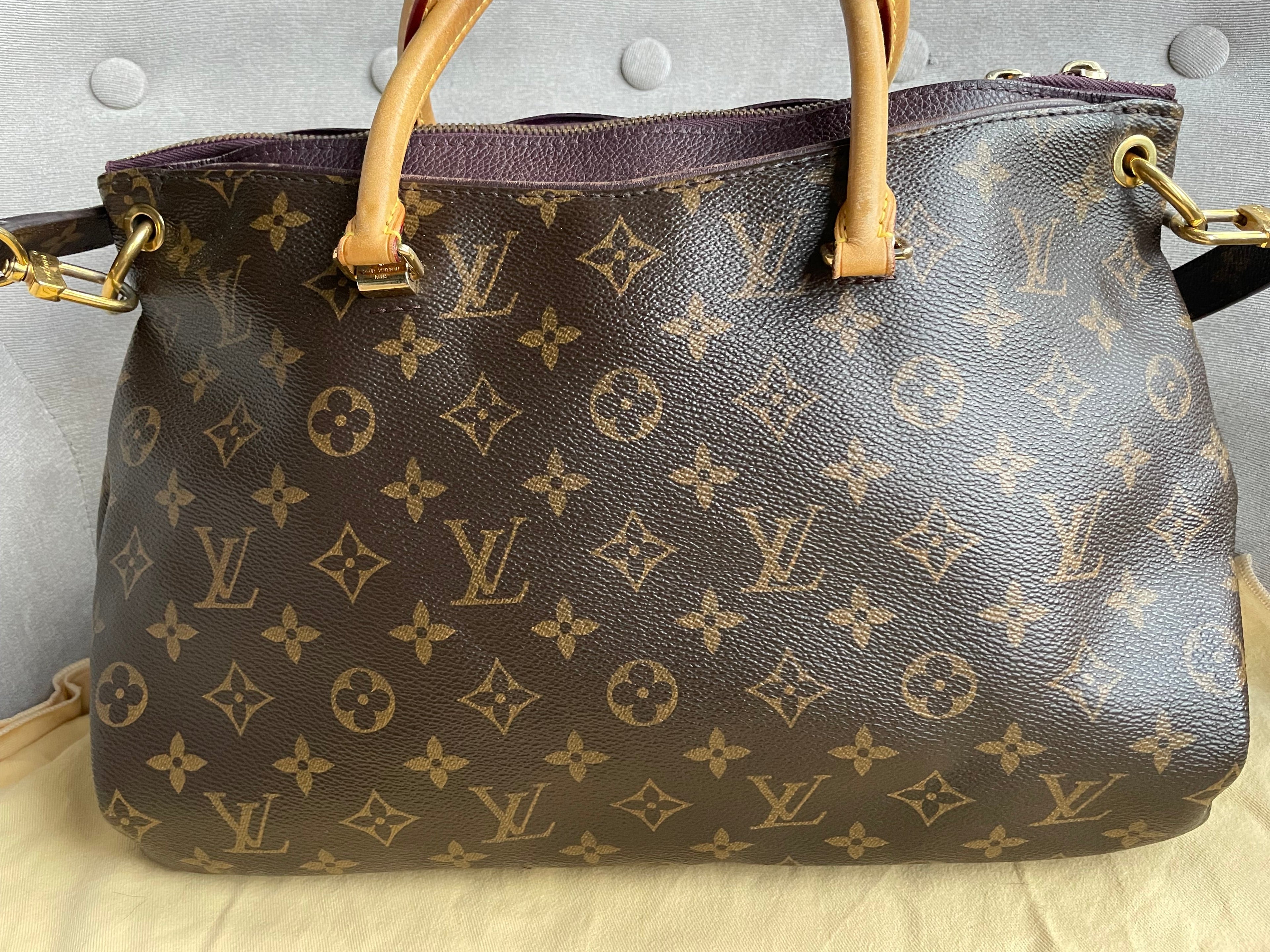 Louis Vuitton Pallas Tote in Monogram and Grape (RRP £1960)