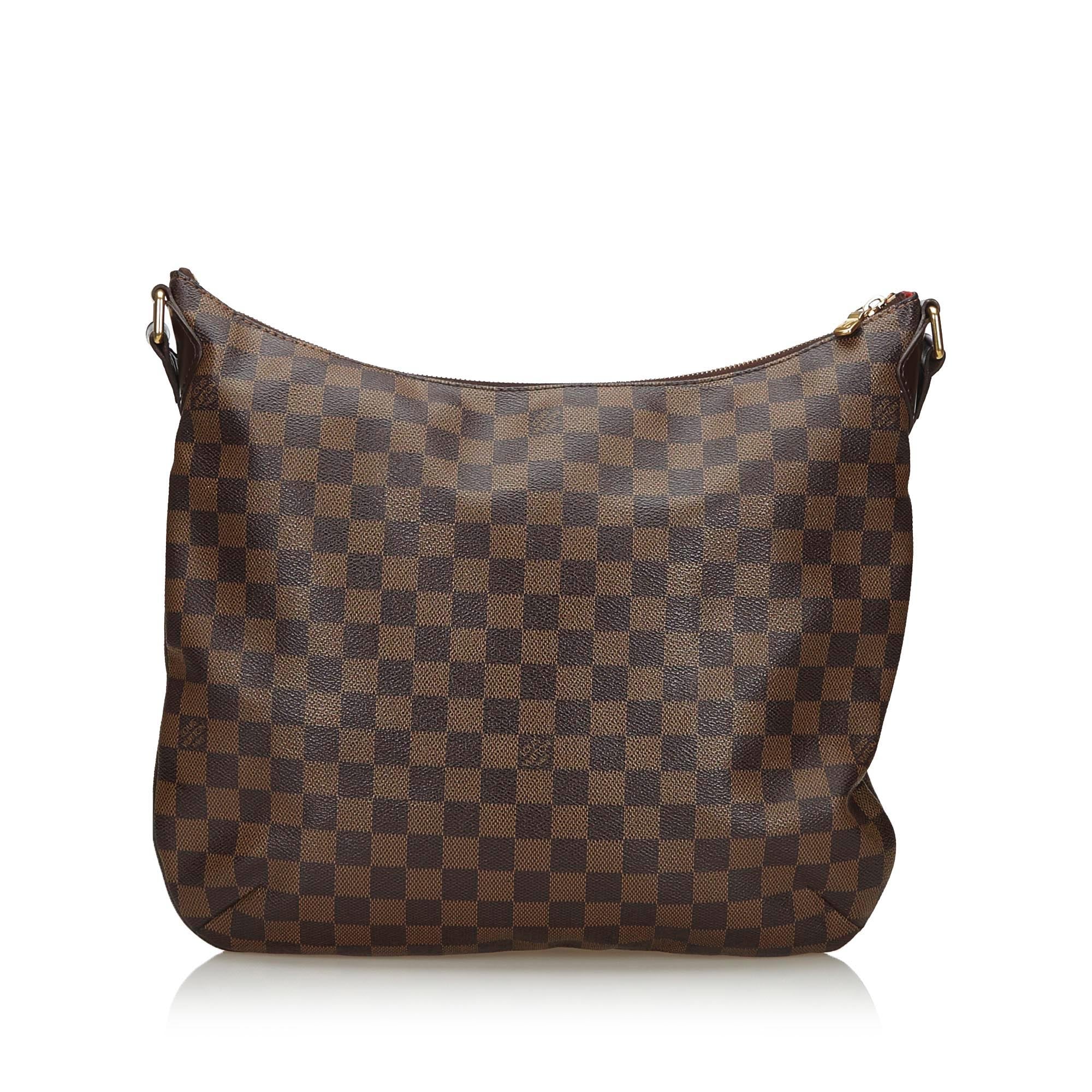 Louis Vuitto Bloomsbury GM Damier Ebene Canvas Bag